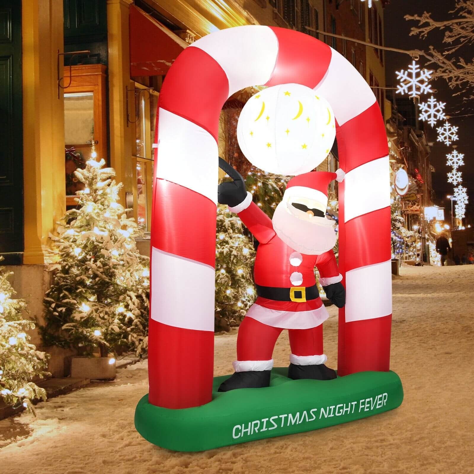 7.5 Feet Inflatable Christmas Lighted Santa ClausÂ