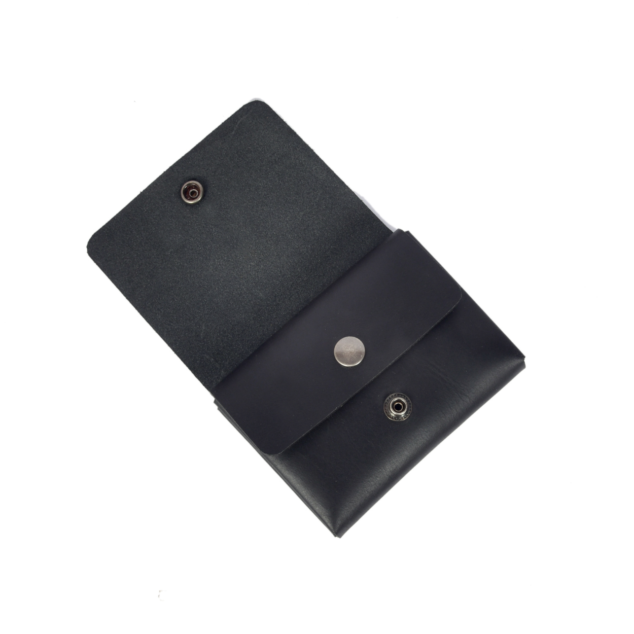 Handcrafted Leather Wallet – Double Pouch, Slim Design