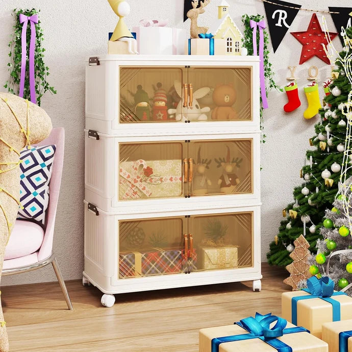 AECOJOY Super Large Foldable Storage Box with Lid