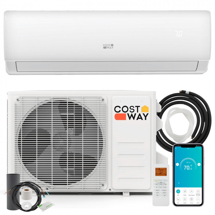 23000 BTU 208/230V Mini Split Heat Pump Heats at -15℃/5℉, Anti-Freeze Chassis Technology