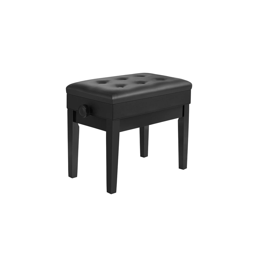 SONGMICS Adjustable Wooden Piano Bench Stool