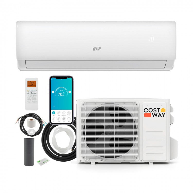 Smart 23000 BTU 208/230V Mini Split AC/Heat Pump with Alexa & Google Assistant
