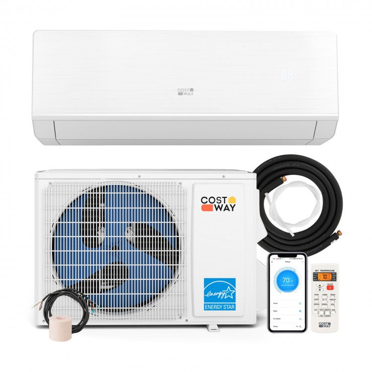 Eco Mini Split AC/Heater: R32 and Inverter - 12000BTU 24 SEER2 115V WiFi