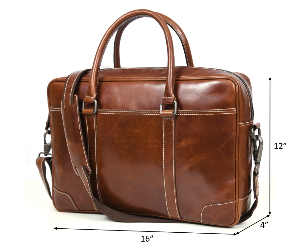 Hayward 17" Leather Office Bag