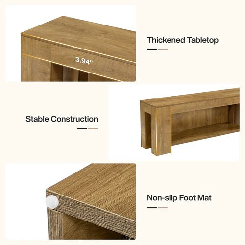 TV Stand 63" Entertainment Center with Open Shelves for Up to 75" TVs with Farmhouse Design and Storage Shelves Rustic Brown