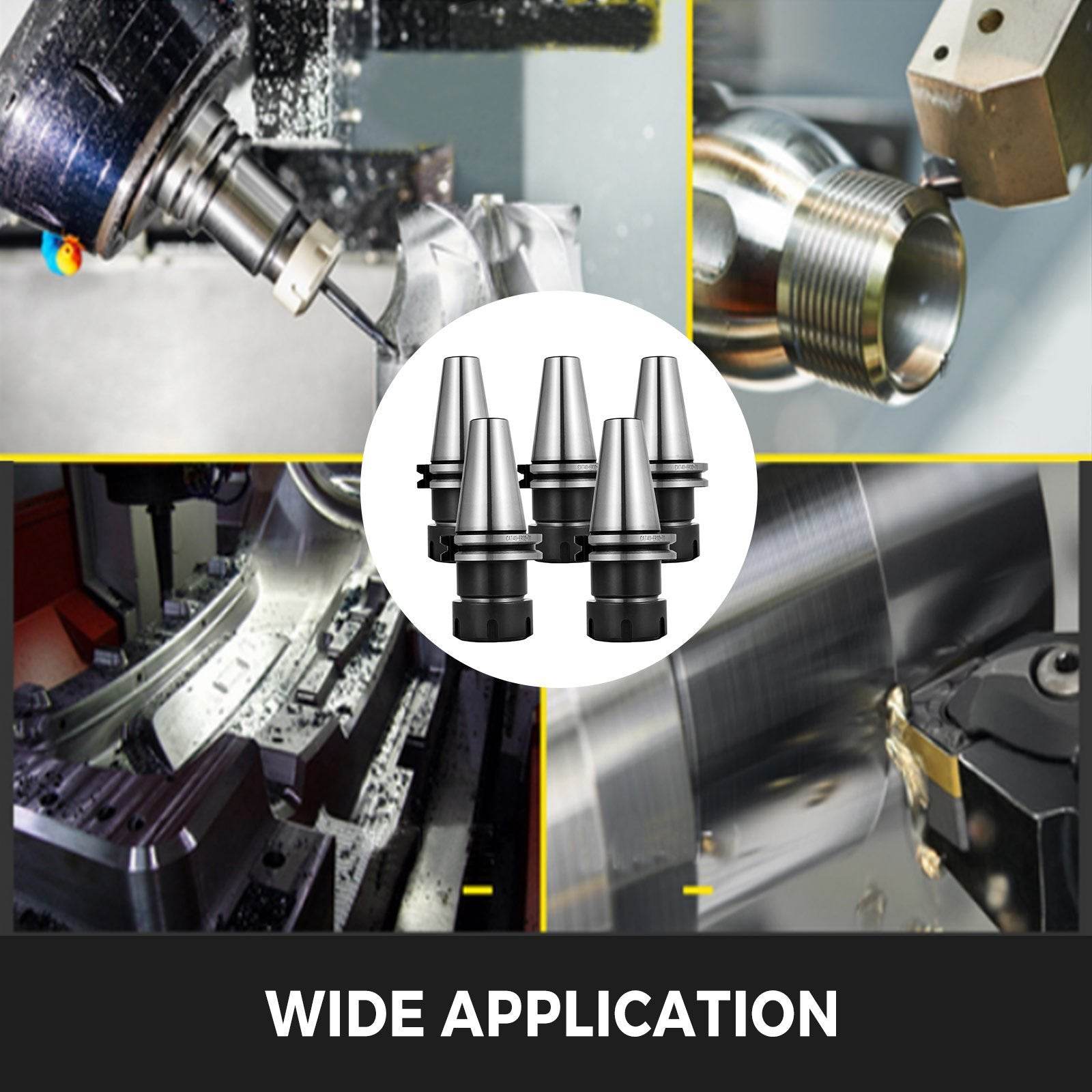 Collet Set 5 PCS , CAT40 ER32 Collet Chuck, For CNC Engraving Machine & Milling Lathe Tool