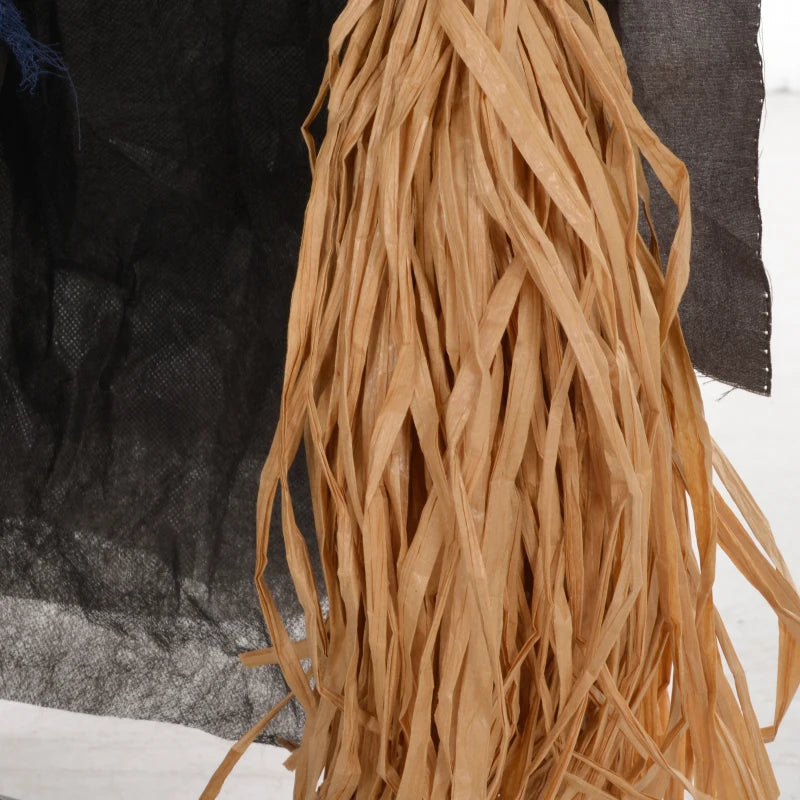 HOMCOM 6.4' Life-Size Winged Grim Reaper – Animated Halloween Decoration, Light-Up Eyes