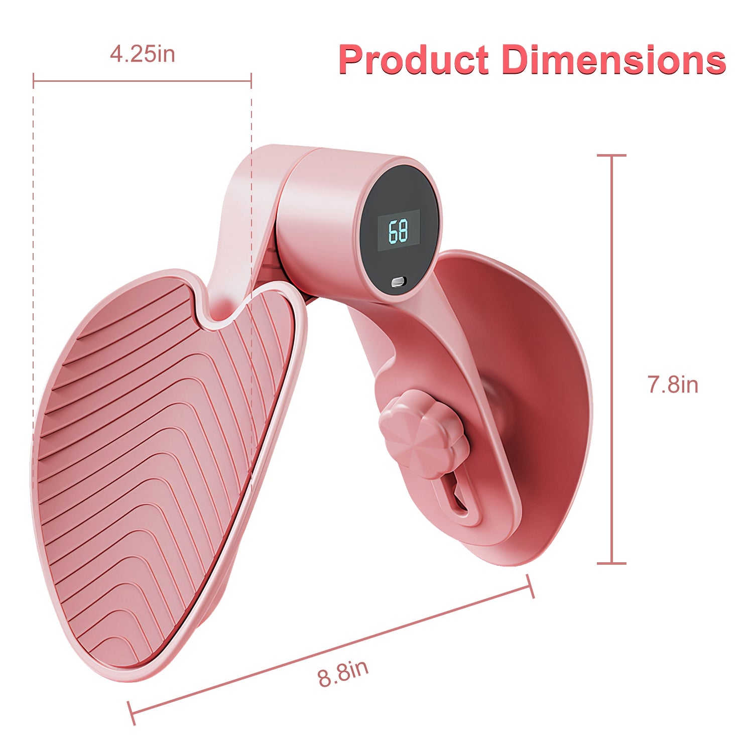 Thigh Exerciser Hip Trainer Inner Pelvic Floor Muscle Exercise Equipment with 3 Adjustable Resistance For Woman Postpartum Mother