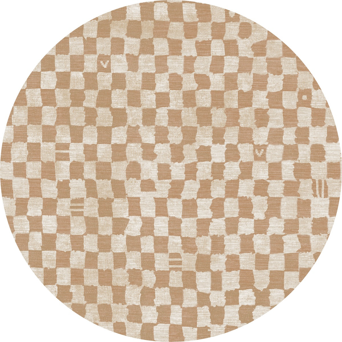 Metro Checkered Natural Rug