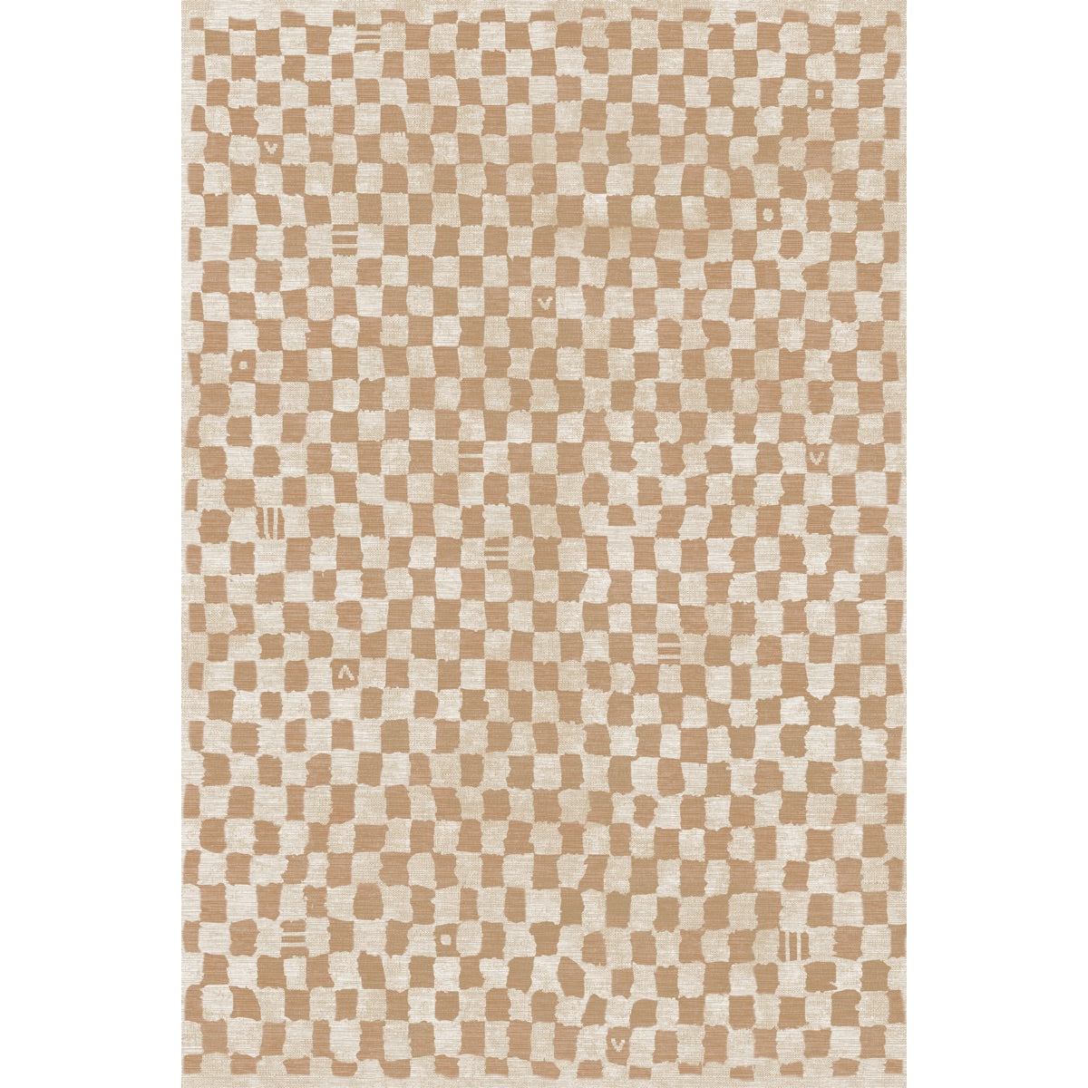 Metro Checkered Natural Rug