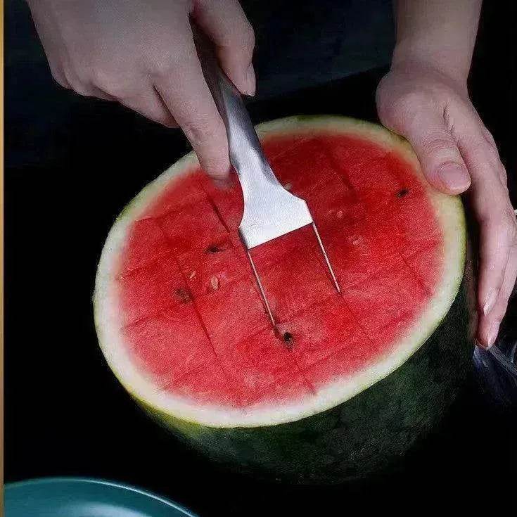 2 In 1 Slicer Multi purpose Stainless Steel Watermelon Fork