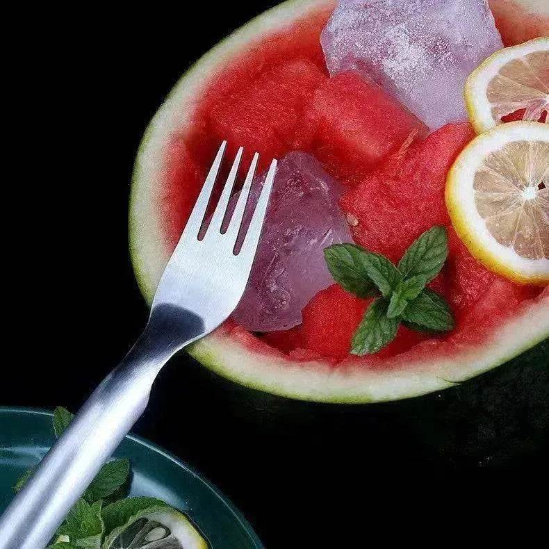 2 In 1 Slicer Multi purpose Stainless Steel Watermelon Fork