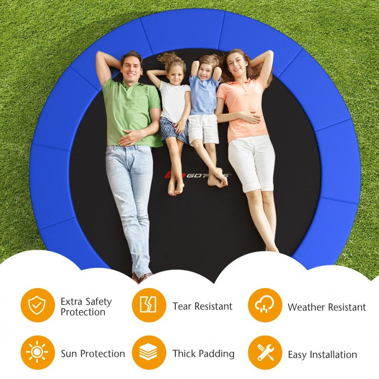 12 Feet Waterproof and Tear-Resistant Universal Trampoline Safety Pad Spring Cover