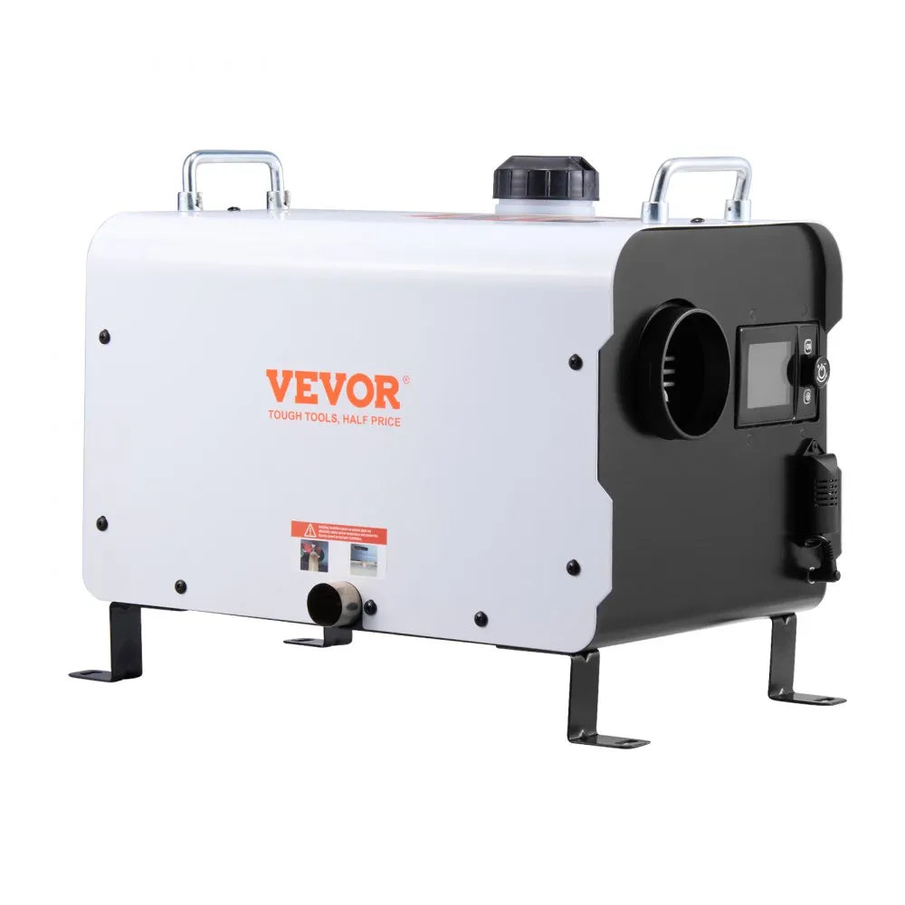 VEVOR 8KW Diesel Heater, 12V/24V All-in-One Air Heater, Bluetooth App, Remote & Display, CO Alarm, Fast Heating Horizontal Portable Heater for Vehicles & Garage