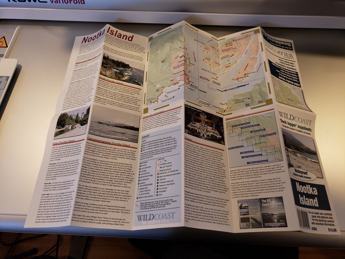204 Nootka Island Kayaking and Boating Map