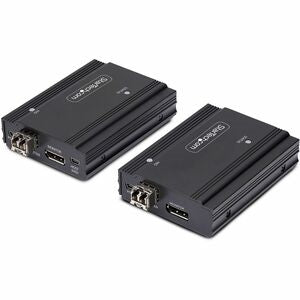 DisplayPort KVM Extender over Fiber Optic, 4K 60Hz, Console Extender Kit, Up to 984ft/300m (Multi-mode), 2x 10G SFP+ Modules