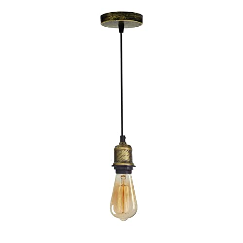 Vintage Hanging Pendant Light Fixture with a cord~1142