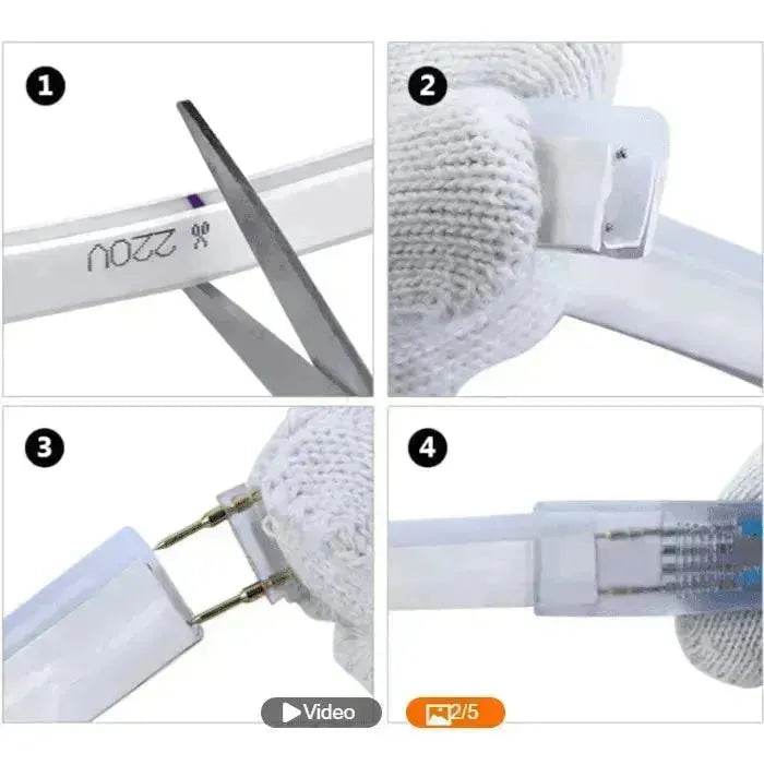 220V Neon Light With LED Neon Background Decorative Light Strip