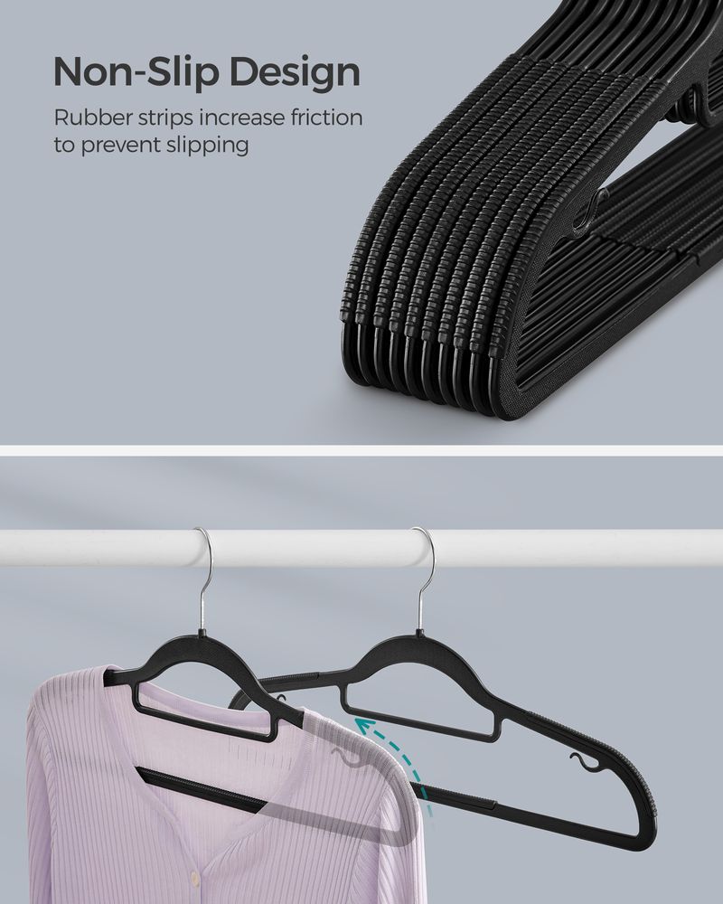 SONGMICS Heavy-Duty Plastic Hangers