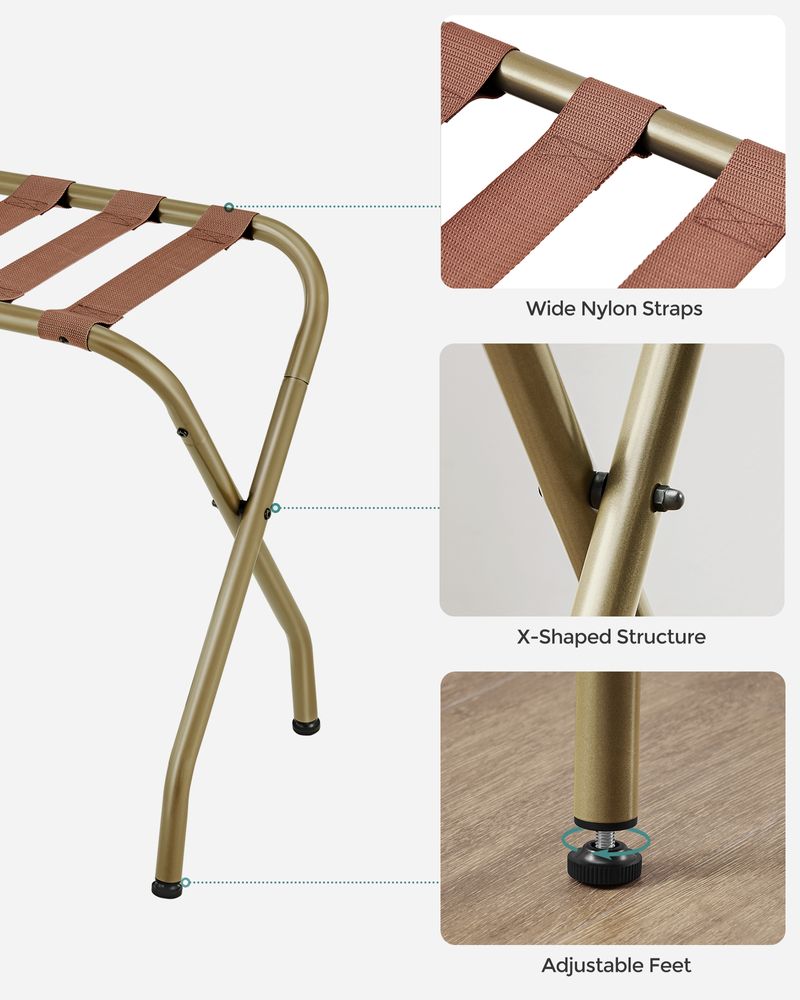 SONGMICS Folding Luggage Rack