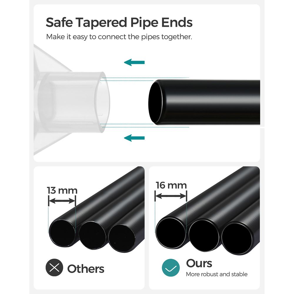 SONGMICS Wardrobe Closet Organizer with Cover