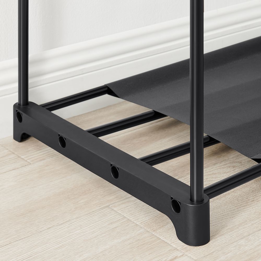 SONGMICS Freestanding Closet Organizer with Shelves, Hanging Rods
