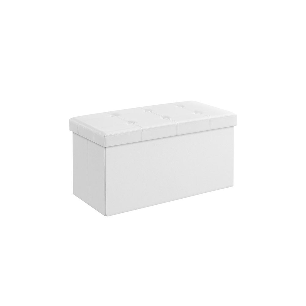 SONGMICS Folding Storage Ottoman Bench