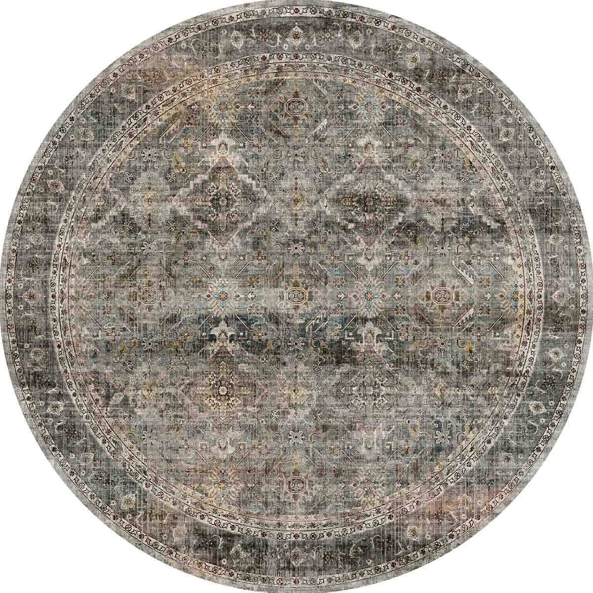 Clara Grey Olive Rug