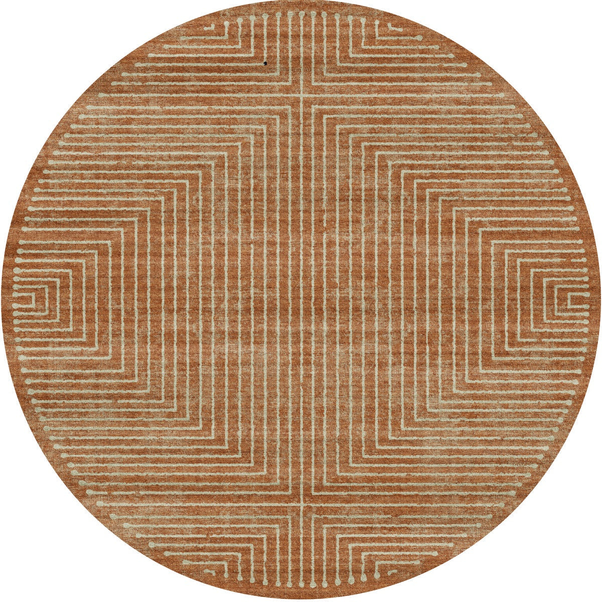 Bond Natural Orange Ivory Rug