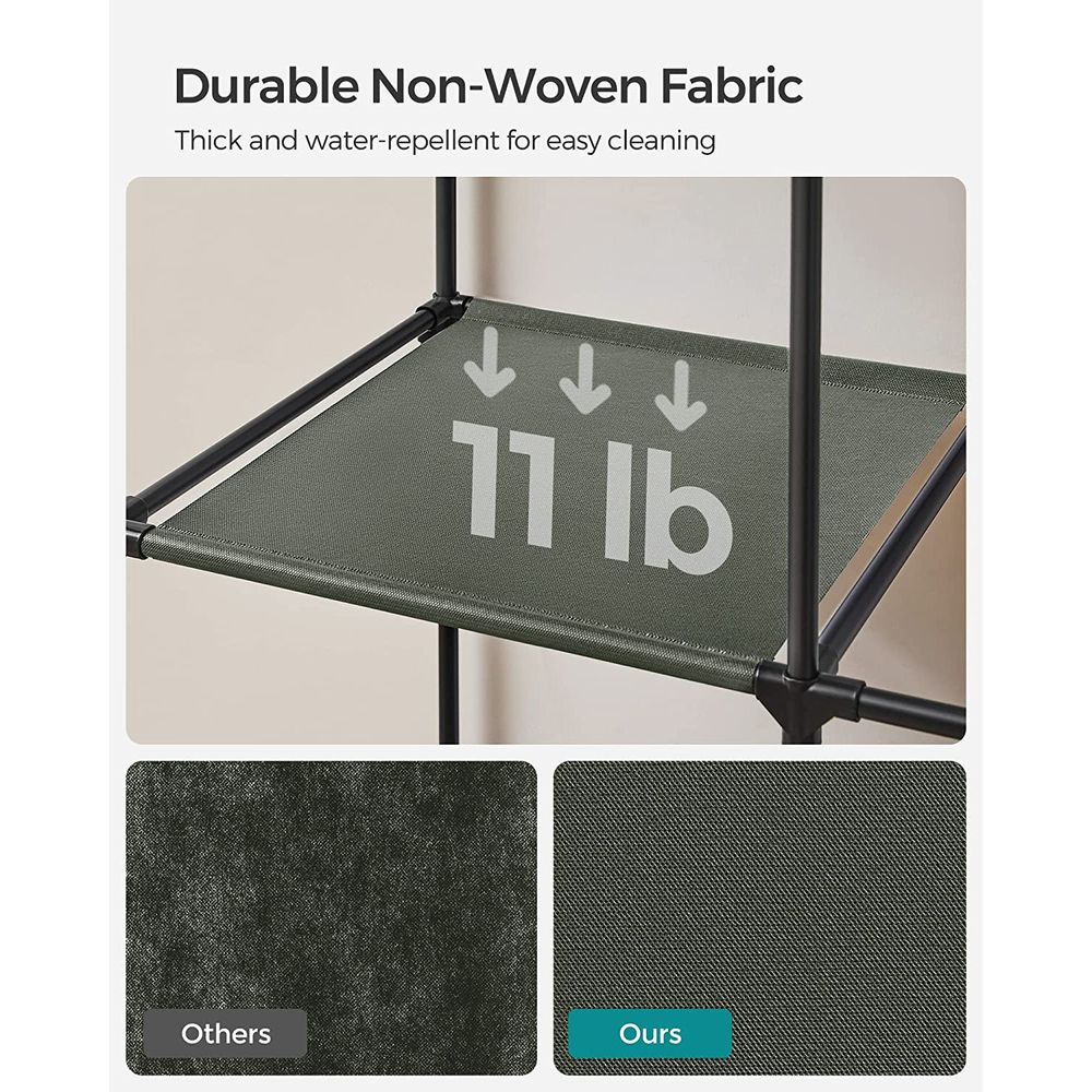 SONGMICS Clothes Storage Organizer with 6 Shelves