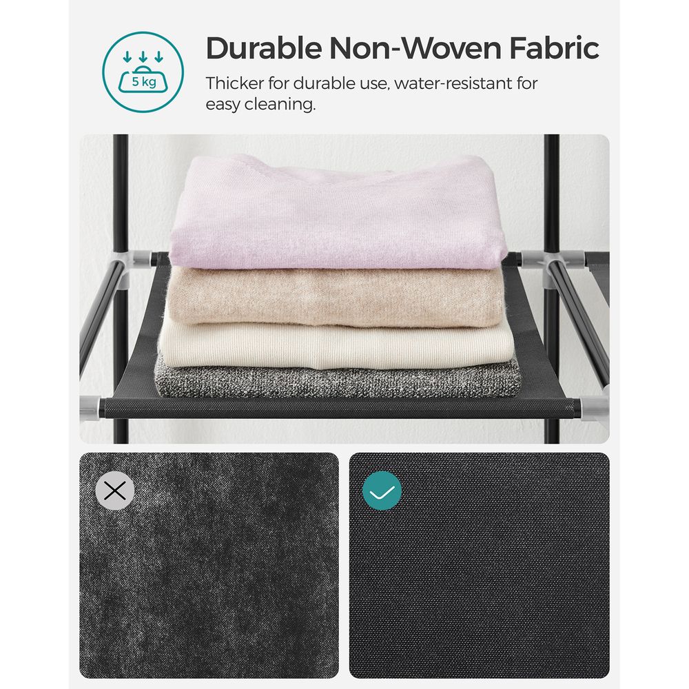 SONGMICS Wardrobe Closet Organizer with Cover