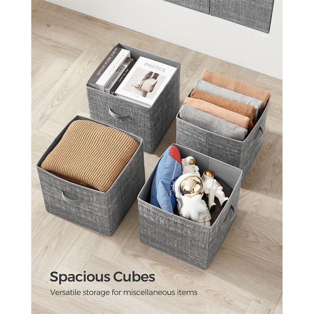 SONGMICS Non-Woven Fabric Storage Cubes with Double Handles