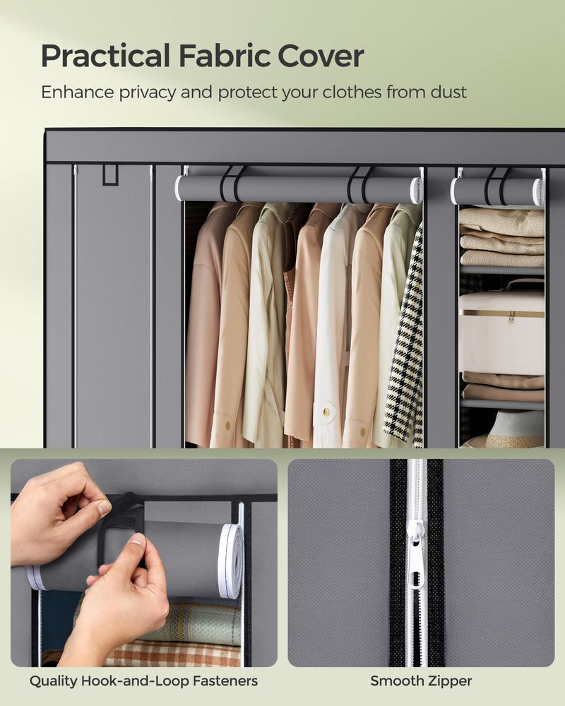 SONGMICS Portable Closet with Non-Woven Fabric Cover