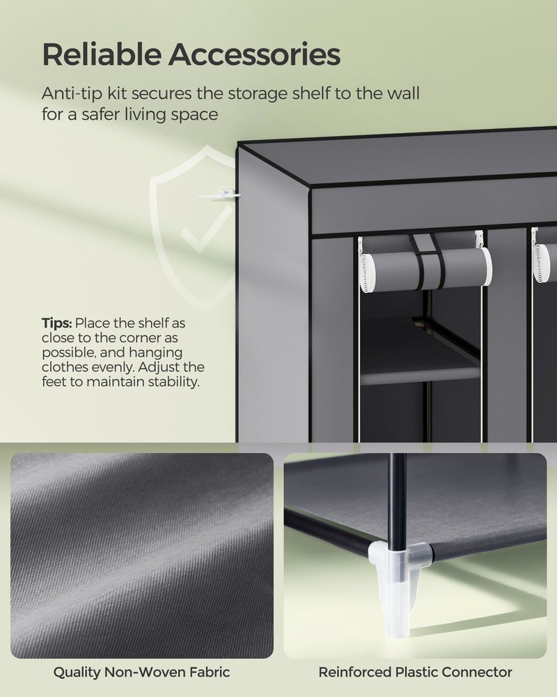 SONGMICS Portable Closet with Non-Woven Fabric Cover