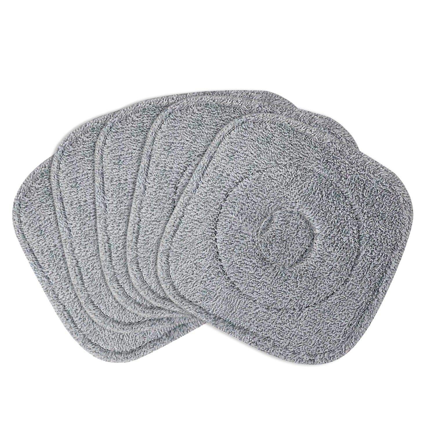 5Pcs Microfiber Mop Pads Reusable Washable Cloth Mop Flat Replacements Head 8.66x8.66in for Square Mop and and Bucket Set Wet/Dry Floor Cleaning
