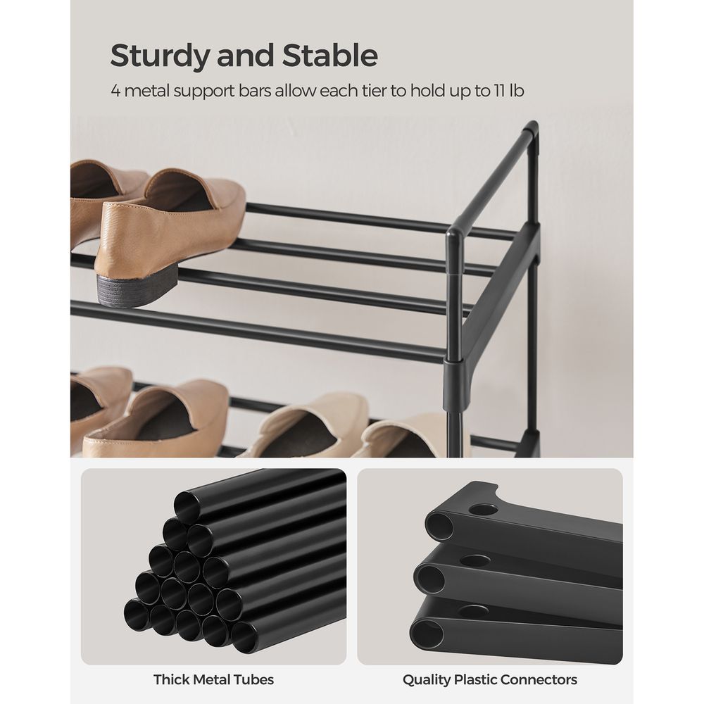 SONGMICS Metal Shoe Rack