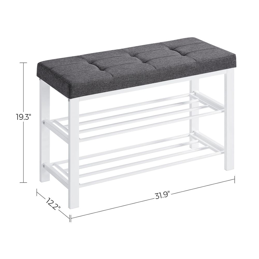 SONGMICS Shoe Bench with Cushion