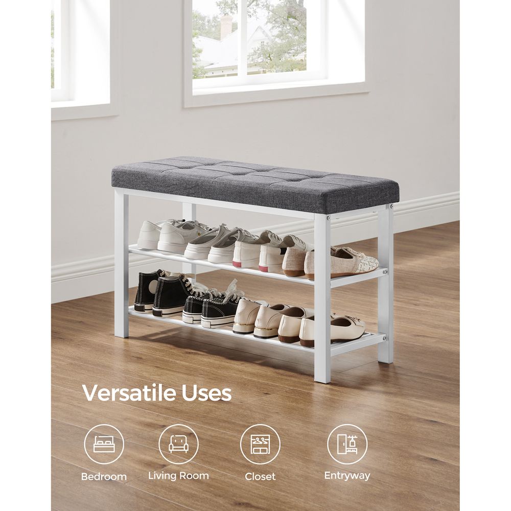SONGMICS Shoe Bench with Cushion
