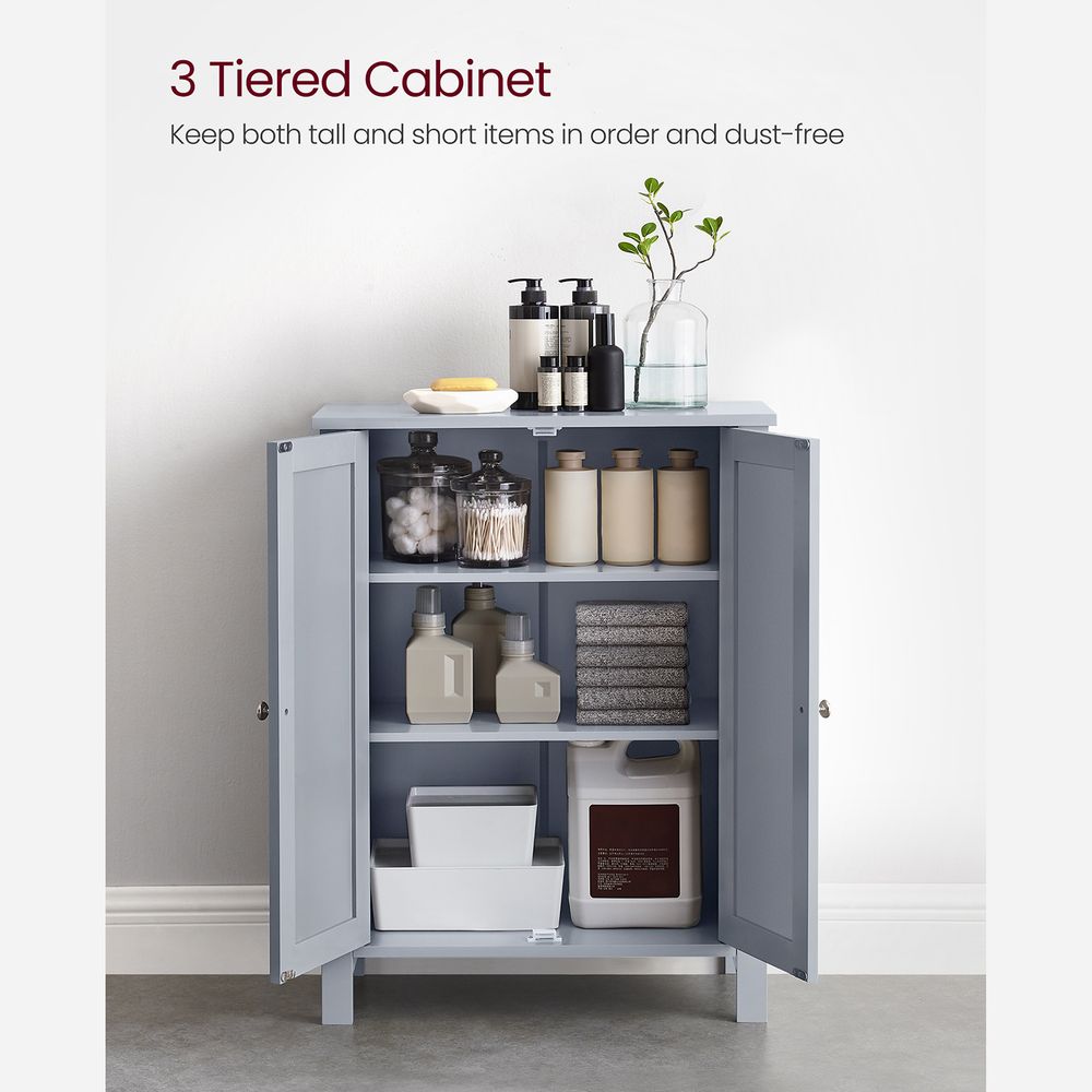 VASAGLE Bathroom Storage Unit with 2 Adjustable Shelves