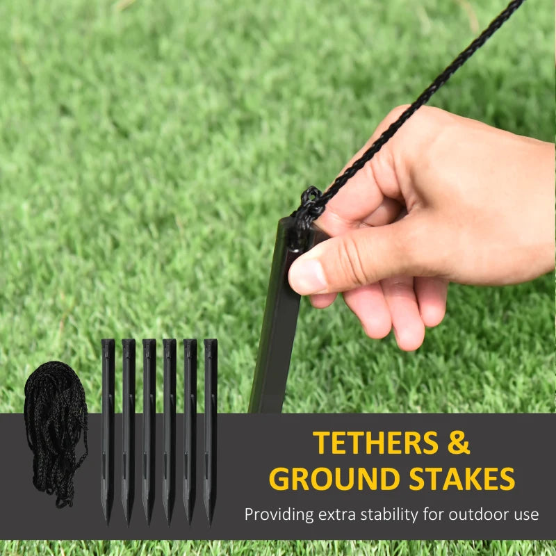 HOMCOM 4FT Inflatable Christmas Snowmen Family, LED Lighted Holiday Blow Up Decoration for Indoor & Outdoor Display