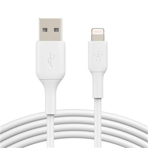 Belkin BoostCharge Lightning to USB-A Cable (1 meter / 3.3 foot, White)