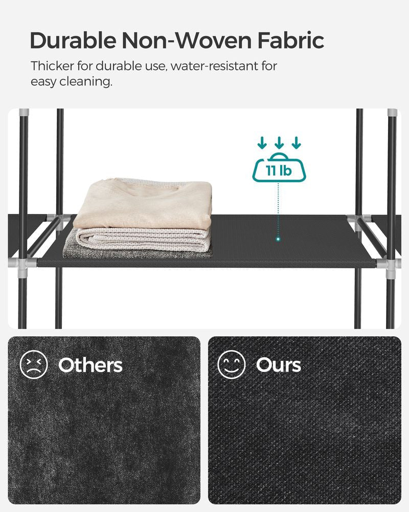 SONGMICS Portable Closet with Non-Woven Fabric Cover