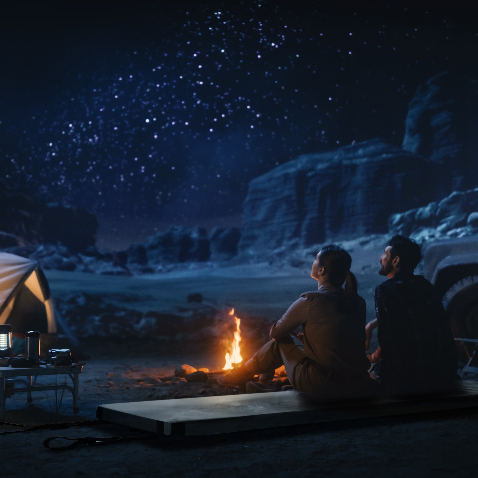 Outsunny Camping Sleeping Mat Memory Foam Pad 2.8'' Thick Portable Roll Up Mattress with Travel Bag Grey