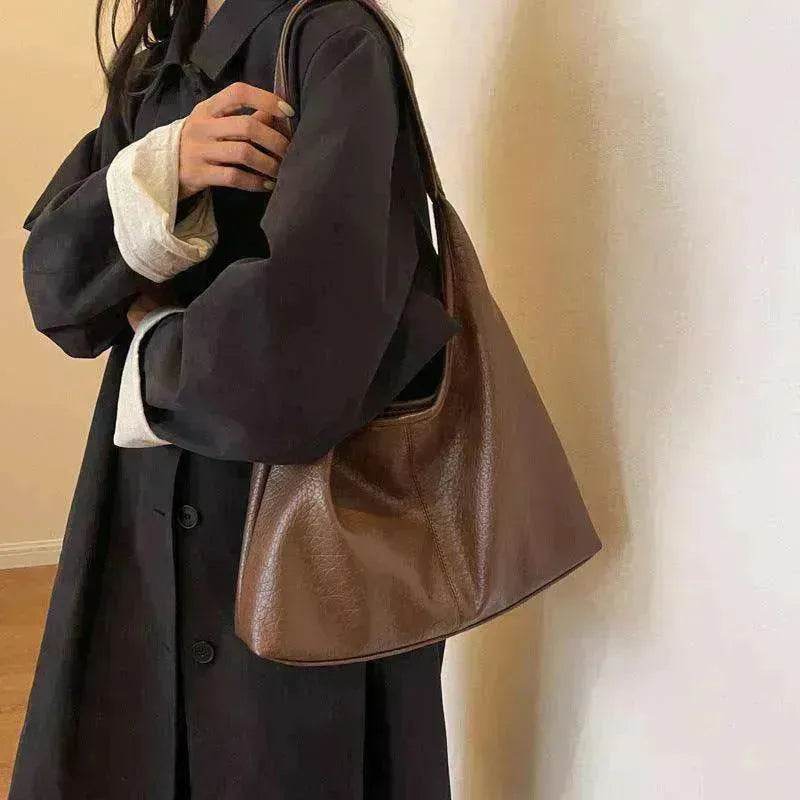 2Pcs Handbags Large Capacity Women's PU Leather Bags + Wallet