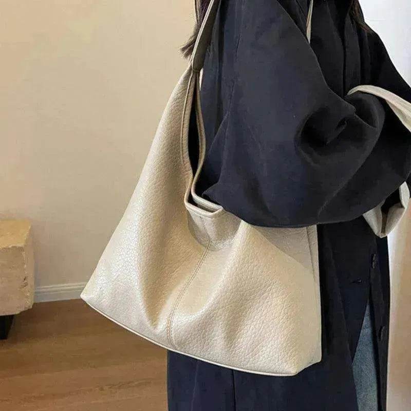 2Pcs Handbags Large Capacity Women's PU Leather Bags + Wallet