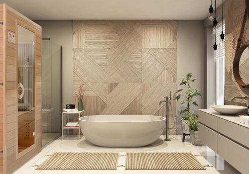 Blisspod, Vienna, Far Infrared Sauna Canadian Hemlock Very Low EMF Sauna, 4 Heaters – 2 Persons