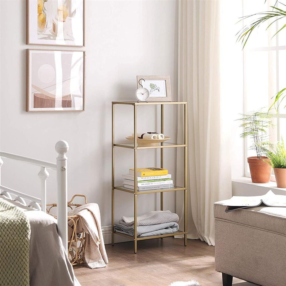 VASAGLE Bookcase, Slim Shelving Unit