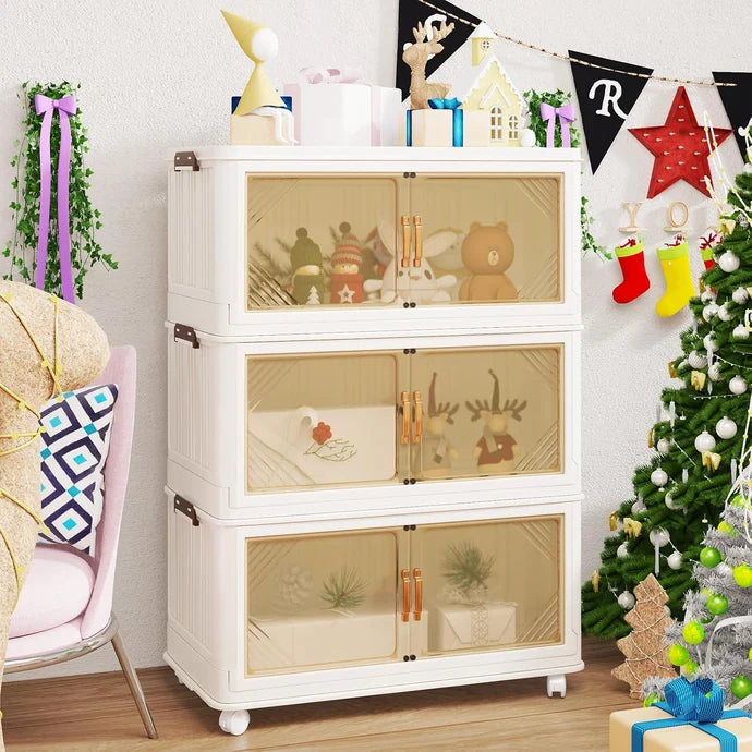 AECOJOY Super Large Foldable Storage Box with Lid