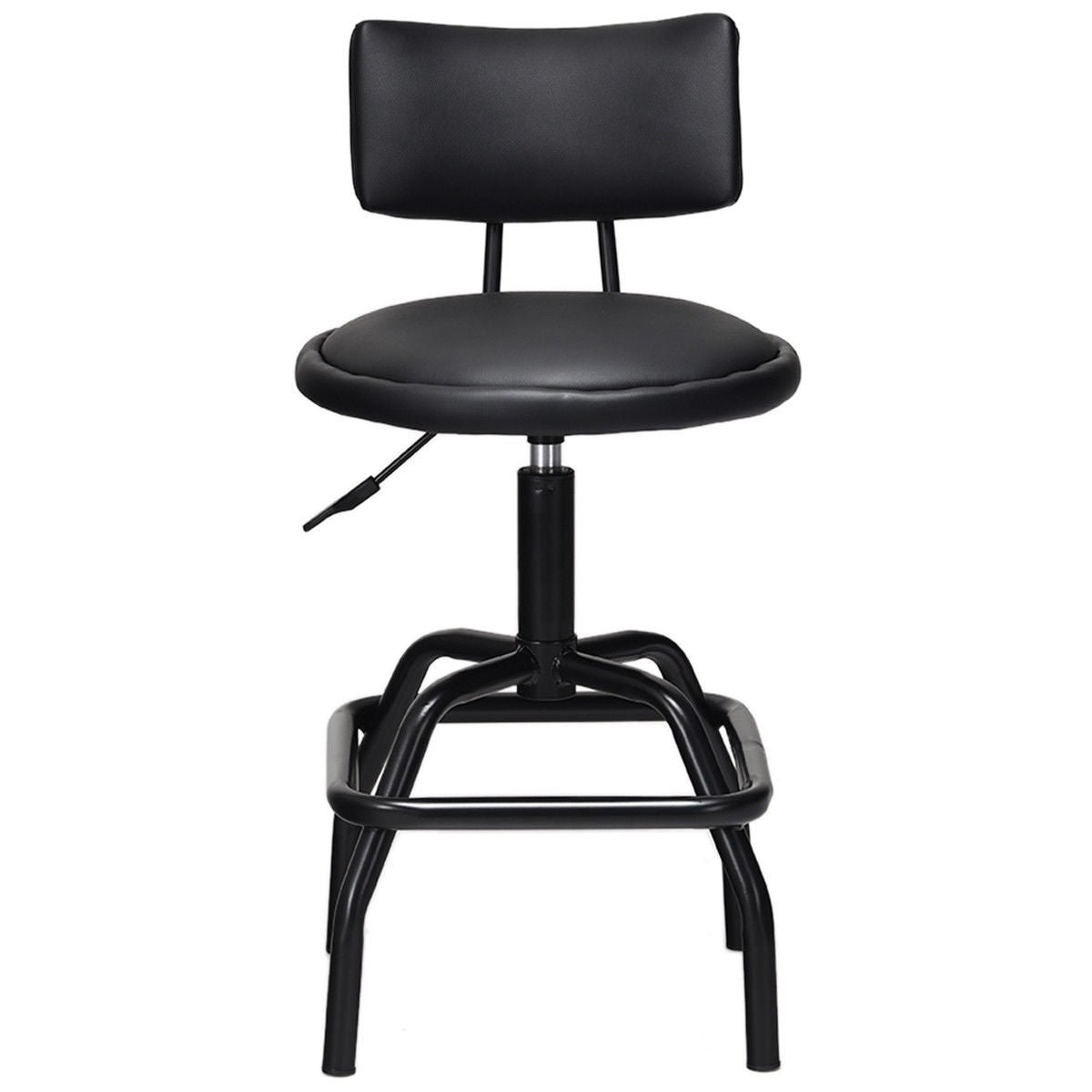 Adjustable Swivel Vintage PU Leather Bar StoolÂ