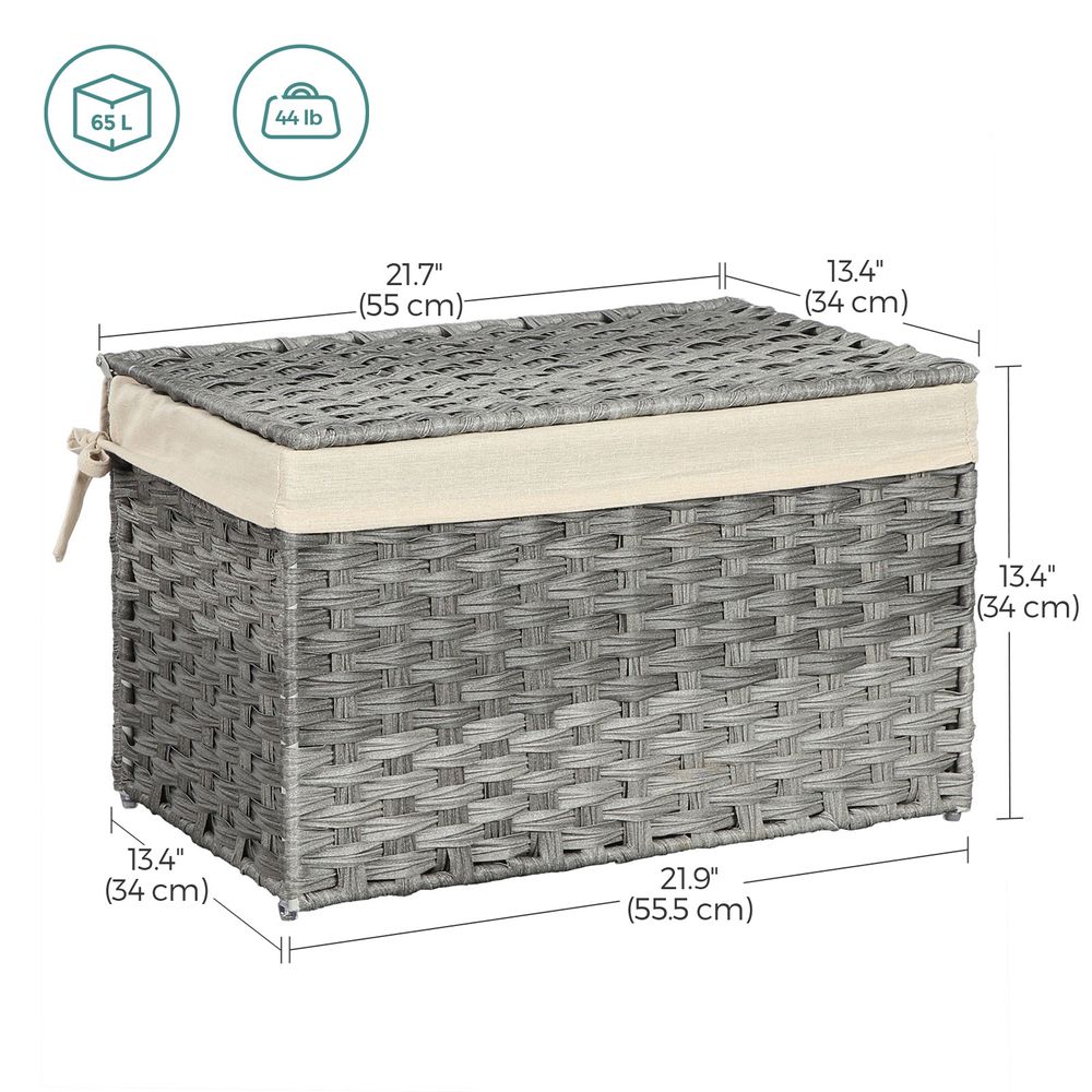 SONGMICS Storage Basket with Lid